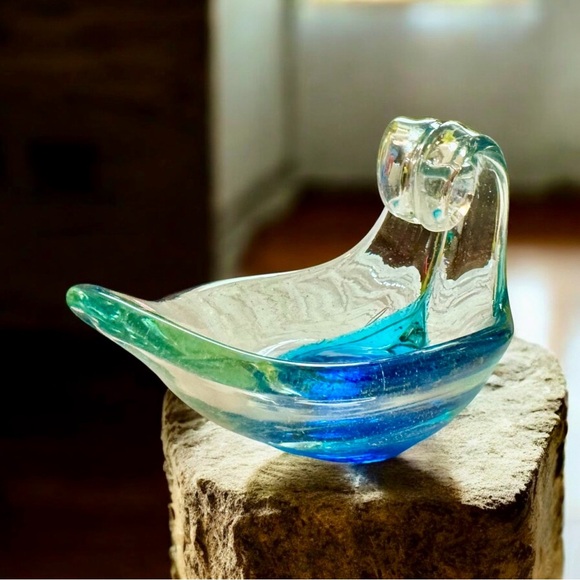 Maltese Aladdin's Lamp Sommerso Glass Bowl - Picture 7 of 11